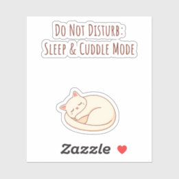 Sticker Chat Cozy en Mode Sommeil