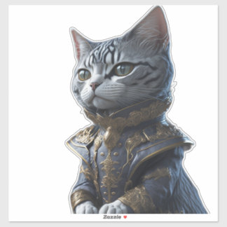 Sticker Chat de mode victorien