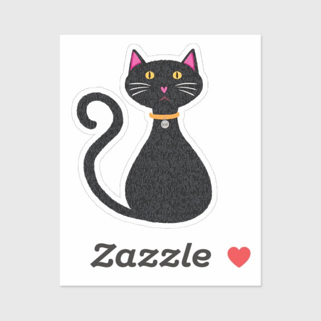 Sticker Chat D'Halloween (Feuille)