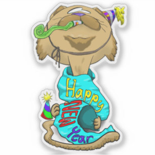 Sticker Chat du Nouvel An de Big Head