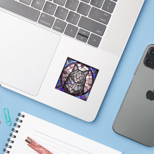 Sticker Chat gris