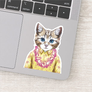 Sticker Chat hawaïen de Kitty