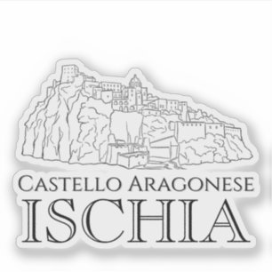 Sticker Château Aragonais, Ischia Voyage
