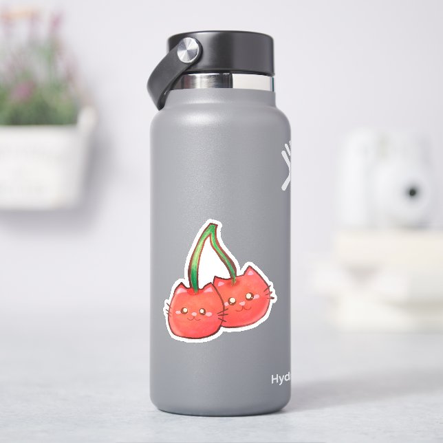Sticker Chats de fruits de cerise (HydroFlask)
