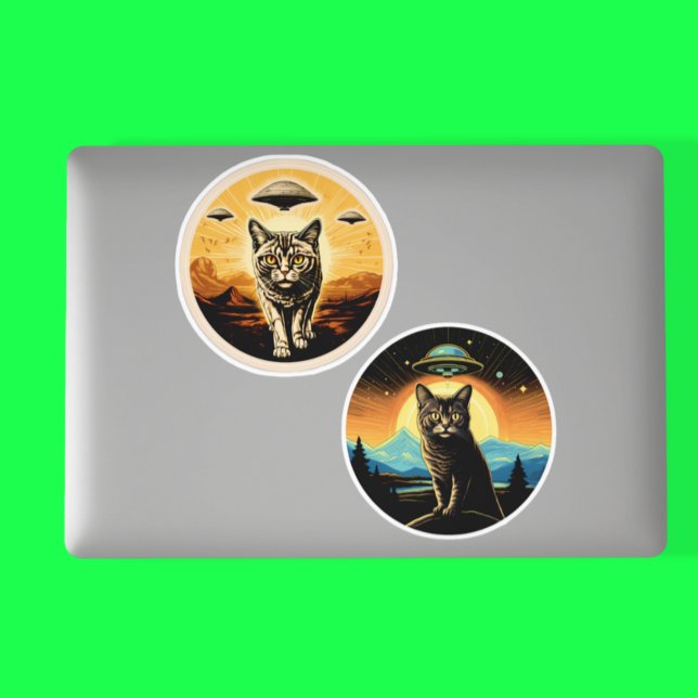 Sticker Chats et ovnis (Créateur téléchargé)