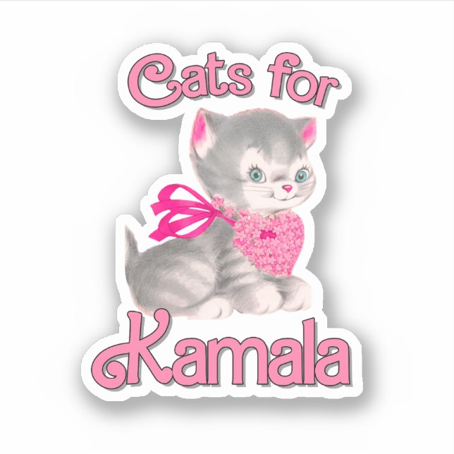 Sticker Chats pour Kamala (Devant)