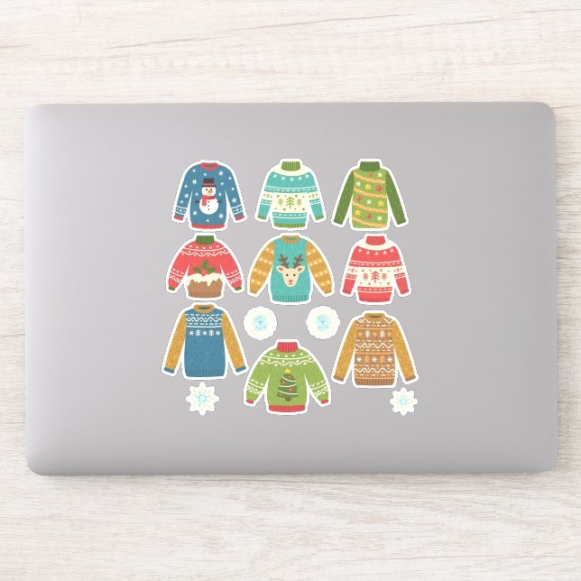 Sticker Chauffage de Noël laid mais mignon 3 (Ordinateur)