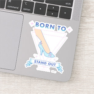 Sticker Chaussure En Verre Cindrella "Né Pour Se Retirer"