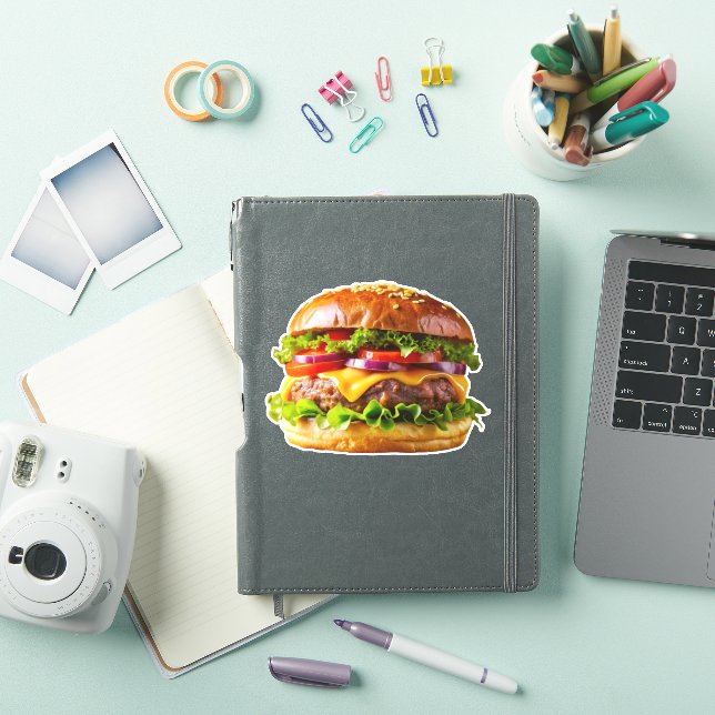 Sticker ChaussureHabille hamburger empilé thic (Couverture iPad)