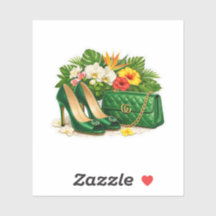 Chaussures de mariage tropicales vert émeraude de