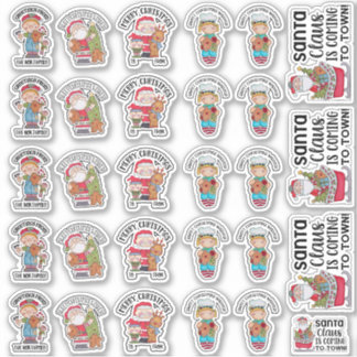 Sticker Chaussures de Noël