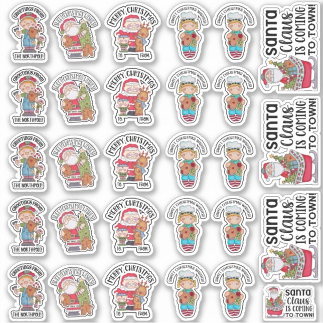 Sticker Chaussures de Noël (Devant)