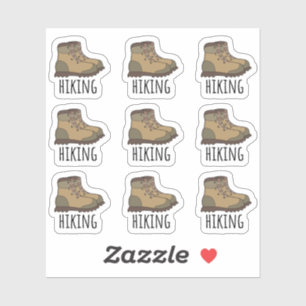 Sticker Chaussures de Randonnée Randonneur Escalade Montag