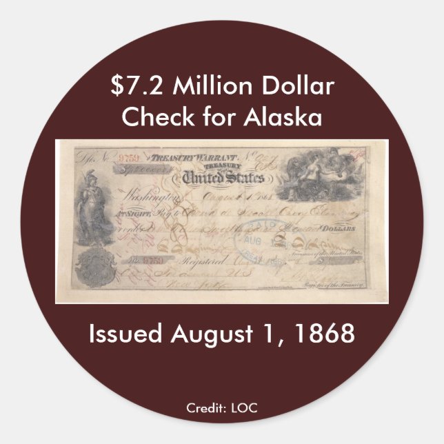 Sticker / Check for Alaska (Front)