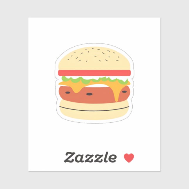 Sticker Cheeseburger (Feuille)