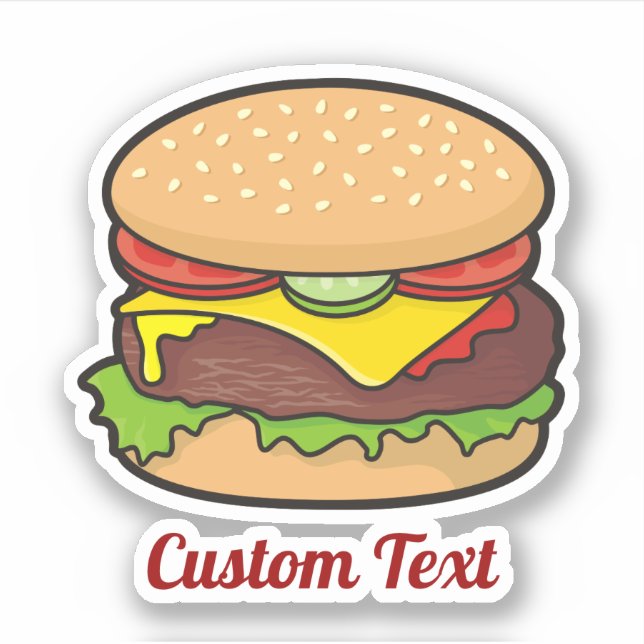 Sticker Cheeseburger (Devant)