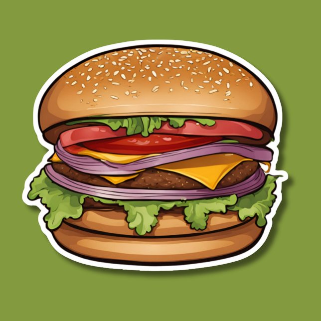 Sticker Cheeseburger Heaven (Créateur téléchargé)