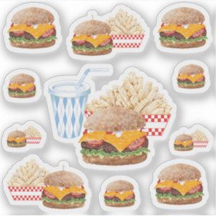 Sticker Cheeseburger Restauration rapide