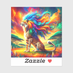 Sticker Cheetah Art