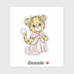 Sticker Cheetah Princess