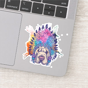 Sticker Chef amérindien de Sharpei