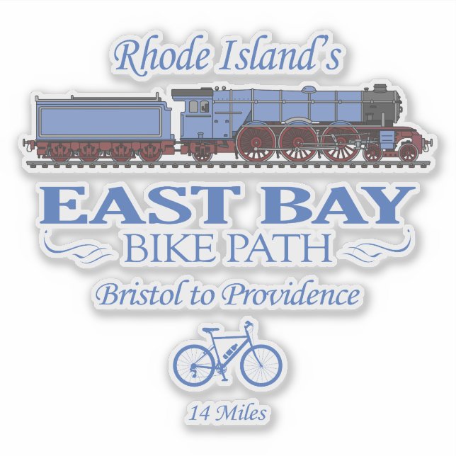 Sticker Chemin cyclable East Bay (RT2) (Devant)