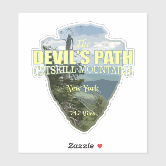 Sticker Chemin des démons (flèche) (Feuille)