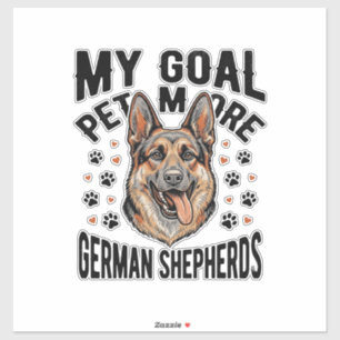 Sticker Chemise amateur de Berger Allemand avec gravure vi