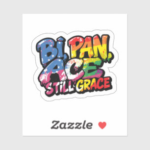 Sticker Chemise Bi Pan Ace Still Grace   Citations drôles 