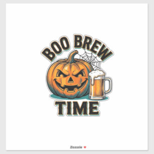 Sticker Chemise de bière Halloween Vintage Pumpkin Party T