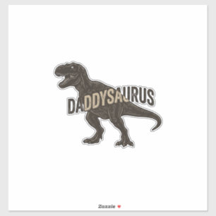 Sticker Chemise de conception de gravure vintage de dinosa