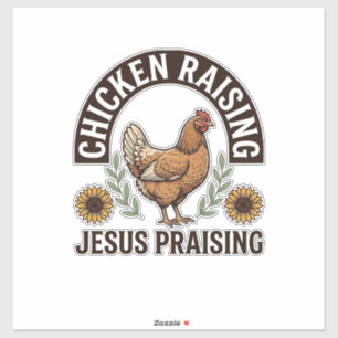 Sticker Chemise de ferme vintage louange Jésus élevage de