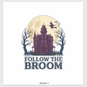 Sticker Chemise de sorcière de maison hantée Gravure Hallo