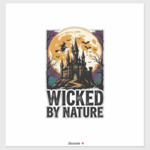 Sticker Chemise de sorcière vintage Château hanté effrayan