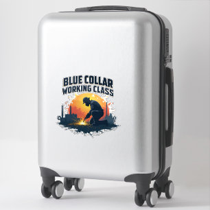 Sticker Chemise de soudure Proud Blue Collar Classe de tra