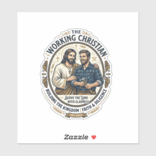 Sticker Chemise des métiers de la construction Jésus Graph