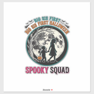 Sticker Chemise Halloween Grande Sœur pour sa première sai
