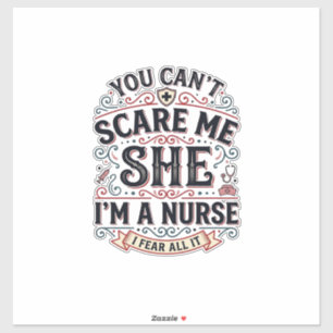 Sticker Chemise Halloween Vintage Nurse Drôle Me Fait Peur