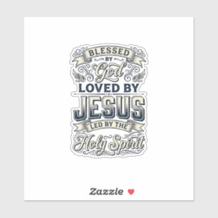 Sticker Chemise Vintage Esprit Saint Jésus Dieu Bénit