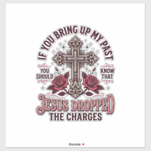 Sticker Chemise vintage Jésus a abandonné les accusations