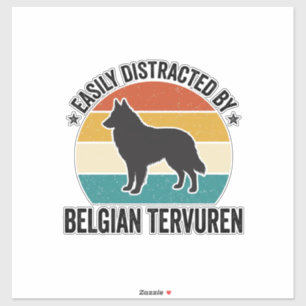 Sticker Chemise vintage pour amateur de Tervuren belge_1