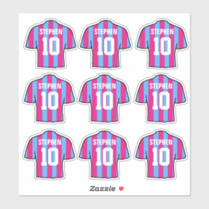 Sticker Chemises de football Claret Bleue