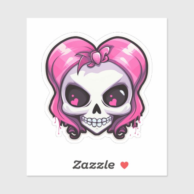 Sticker Cherished Skull (Feuille)
