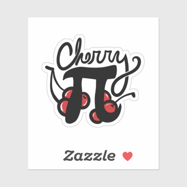 Sticker Cherry Pi Day (Feuille)