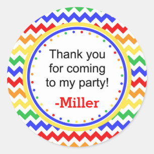 Sticker Chervon couleur primaire