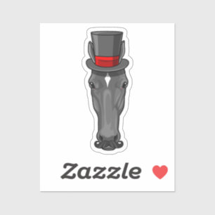Sticker Cheval avec Cylindre