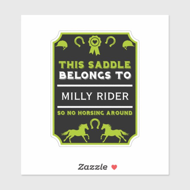 Sticker Cheval cheval Selle (Feuille)