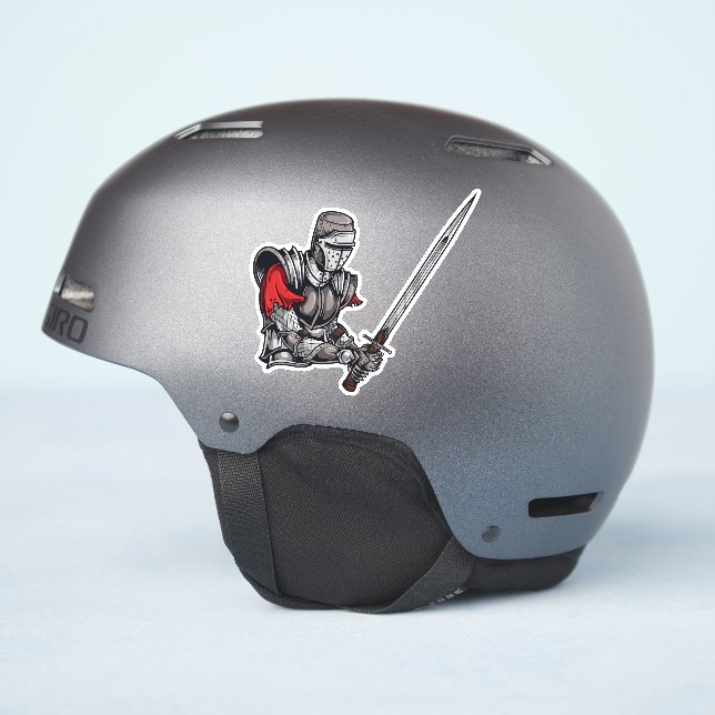 Sticker Chevalier d'armure (Côté casque)