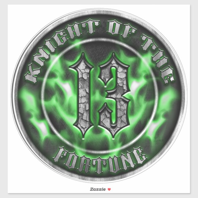 Sticker Chevalier de la fortune (Feuille)