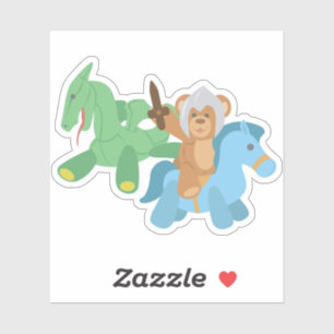 Sticker Chevalier de l'ours Teddy